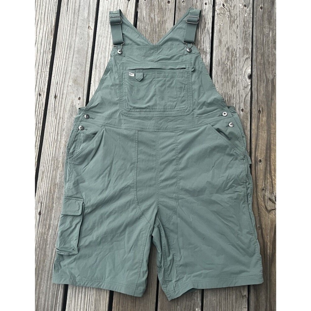 Duluth Women's XXL Heirloom Gardening 10" Short Overalls - Green